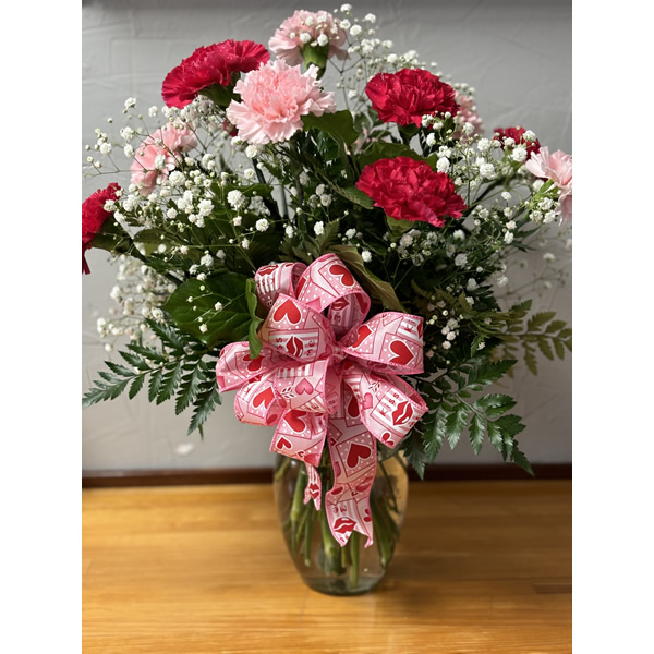 Vased Carnations