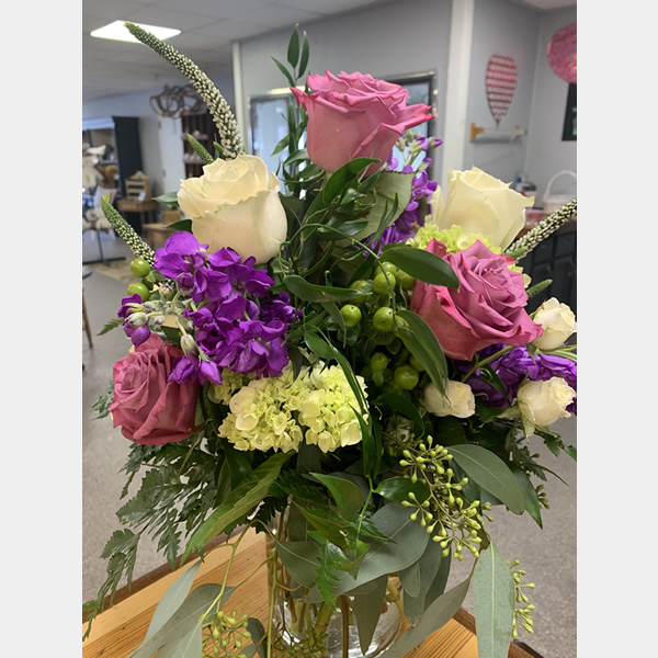 3 Purple Roses