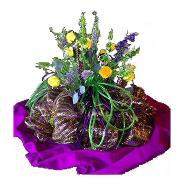 Mardi Gras Themed Arrangement