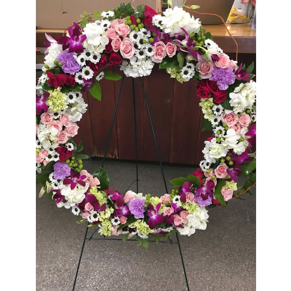 Circle of White and Purple