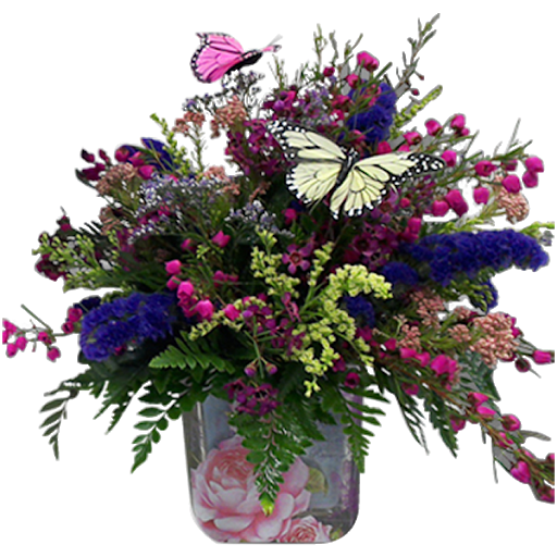 Wildflowers And Butterflies Tin
