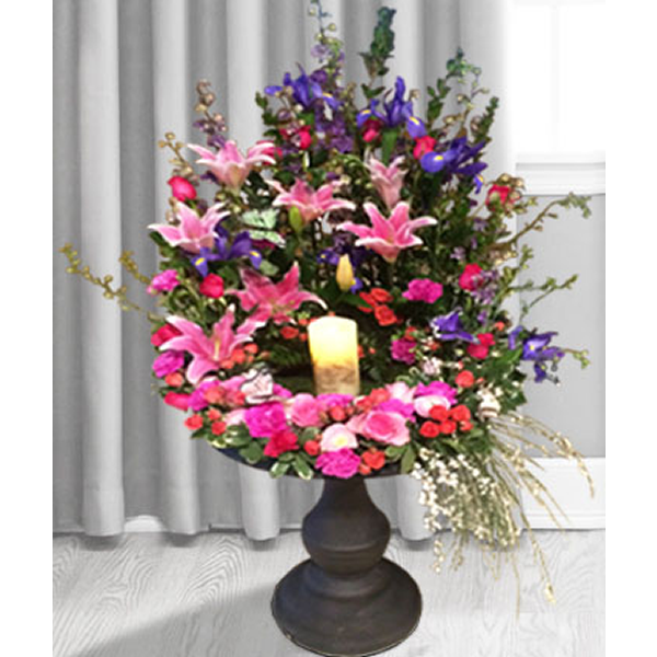 Candle & Bird Bath Memorial