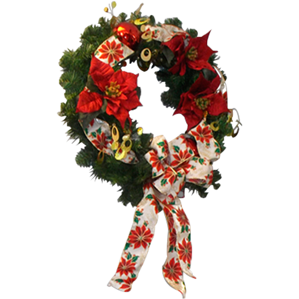 Poinsettia Wreath