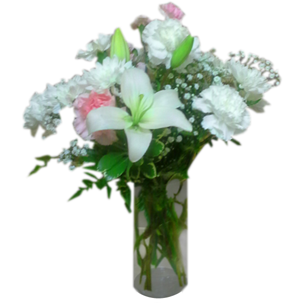 Carnation & Lily Vase