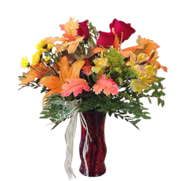 Autumn with Roses