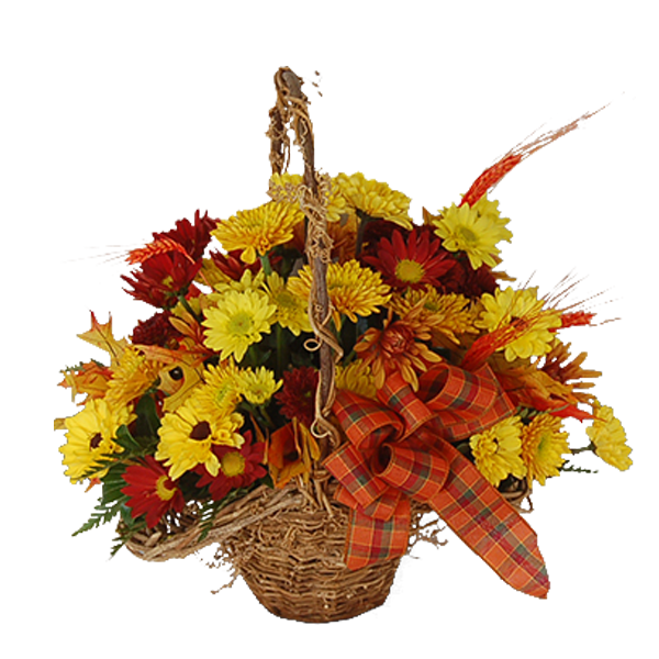 Fall Mum Basket