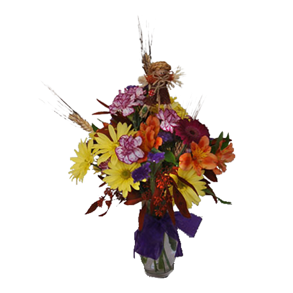 Vibrant Fall Vase