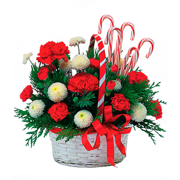 Candy Cane Basket