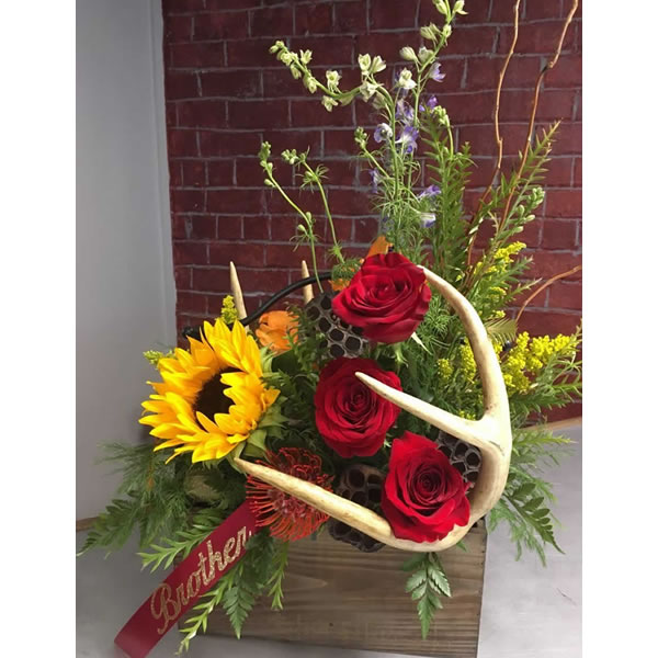 Sunflower and Roses