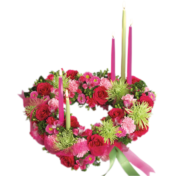 Heart-Shaped Centerpiece
