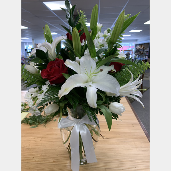 White Oriental Lilies